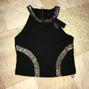 Halter guess crop top